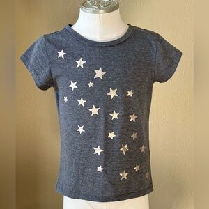 Joyfolie Gray T-Shirt with Gold Stars